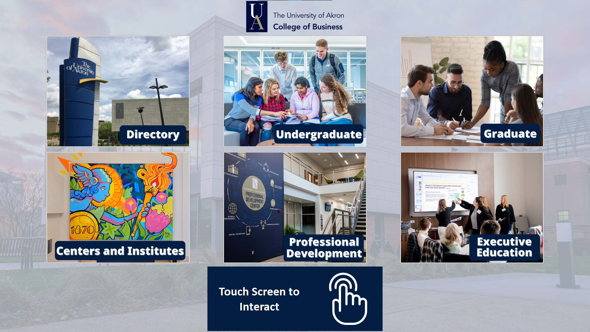 Screenshot of application